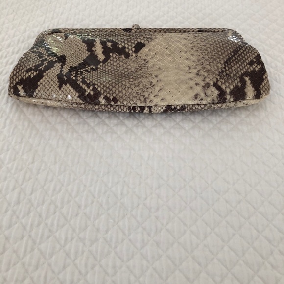 Cynthia Rowley Faux Snakeskin Clutch - Picture 2 of 5
